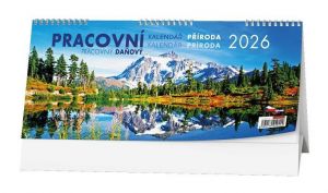 Kalendář stolní Daňový kalendář - Příroda 2026 / 14cm x 32cm / BSM6-26