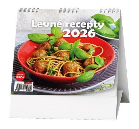 Kalendář stolní IDEÁL - Levné recepty 2026 / 13,4cm x 16,5cm / BSK1-26