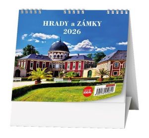 Kalendář stolní IDEÁL - Hrady a zámky 2026 / 13,5cm x 16,5cm / BSL1-26