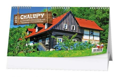 Kalendář stolní Chalupy 2026 / 15cm x 30cm / BSH4-26