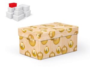 Krabice dárková vánoční B-V001-B 18x11x9cm