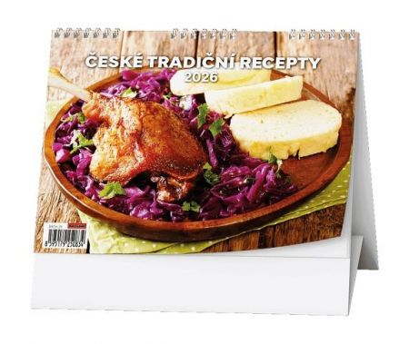 Kalendář stolní České tradiční recepty 2026 / 15cm x 21cm / BSD8-26