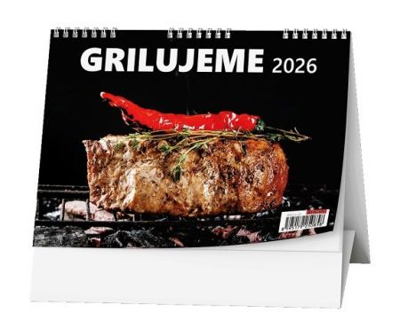Kalendář stolní Grilujeme 2026 / 15cm x 21cm / BSD12-26