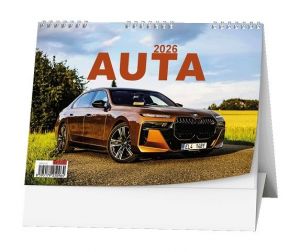 Kalendář stolní Auta 2026 / 15cm x 21cm / BSF9-26