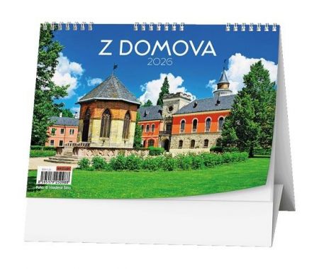 Kalendář stolní Z domova 2026 / 15cm x 21cm / BSH1-26