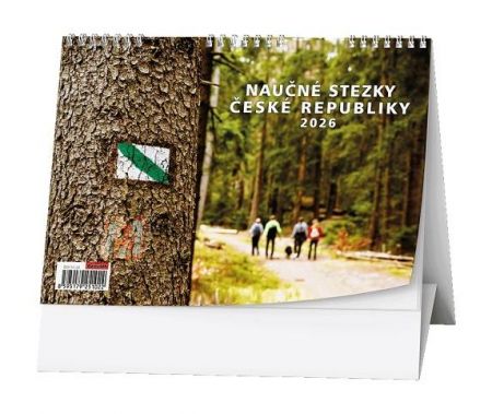 Kalendář stolní Naučné stezky ČR 2026 / 15cm x 21cm / BSH10-26