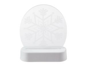 Dekorace svítící acrylyc snowflake 13x17,2x5cm H-001
