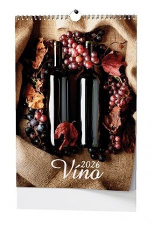 Kalendář nástěnný Víno - A3 2026 / 45cm x 32cm / BNF1-26