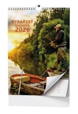 Kalendář nástěnný Rybářský kalendář - A3 2026 / 45cm x 32cm / BNF4-26