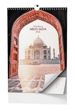 Kalendář nástěnný Pohádková místa světa - A3 2026 / 45cm x 32cm / BNF5-26