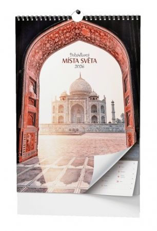 Kalendář nástěnný Pohádková místa světa - A3 2026 / 45cm x 32cm / BNF5-26