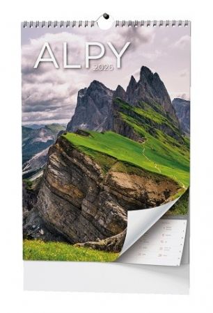 Kalendář nástěnný Alpy - A3 2026 / 45cm x 32cm / BNF8-26