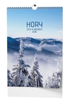 Kalendář nástěnný Hory Čech a Moravy - A3 2026 / 45cm x 32cm / BNG5-26