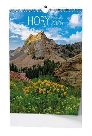 Kalendář nástěnný Hory - A3 2026 / 45cm x 32cm / BNG6-26