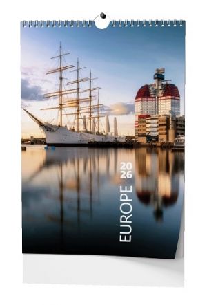 Kalendář nástěnný Europe - A3 2026 / 45cm x 32cm / BNG12-26