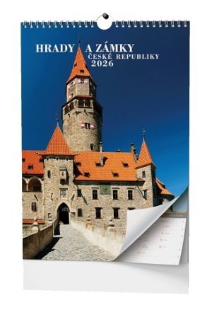 Kalendář nástěnný Hrady a zámky České republiky 2026 / 45cm x 32cm / BNS1-26