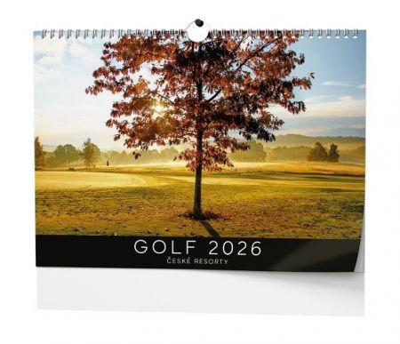 Kalendář nástěnný Golf - české resorty 2026 / 32cm x 45cm / BNS3-26