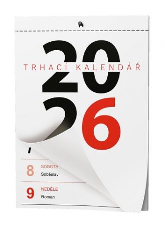 Kalendář nástěnný Trhací - A5 2026 / 21cm x 14,7cm / BNA1-26