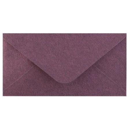 Obálka DL 11,2x21,9 cm metalická s ražbou, fialová
