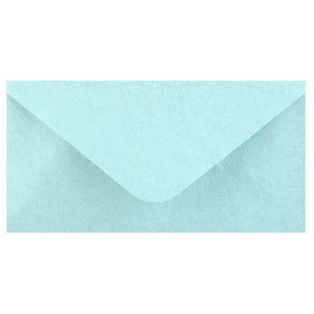 Obálka DL 11,2x21,9 cm metaická s ražbou, mentolová