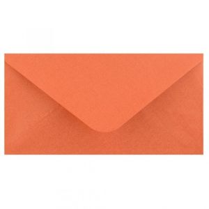 Obálka DL 11,2x21,9 cm metaická s ražbou, měděná