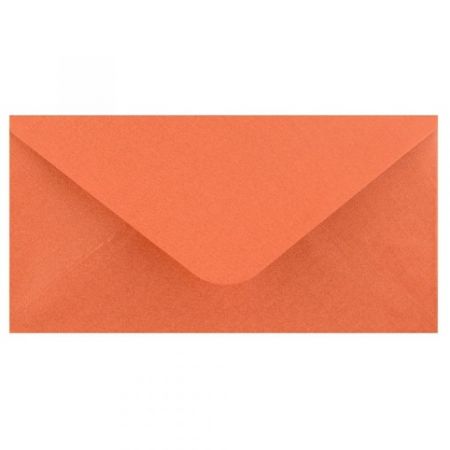 Obálka DL 11,2x21,9 cm metaická s ražbou, měděná