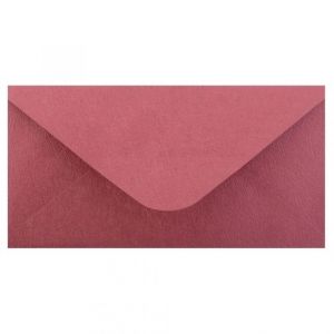 Obálka DL 11,2x21,9 cm metaická s ražbou, bordó