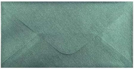 Obálka DL 11,2x21,9 cm metaická s ražbou, zelená