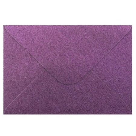 Obálka C6 11,2x15,8 cm metalická s ražbou, fialová