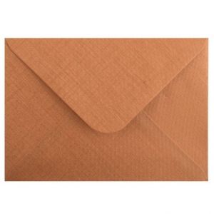 Obálka C6 11,2x15,8 cm metalická s ražbou, oranžová<br />