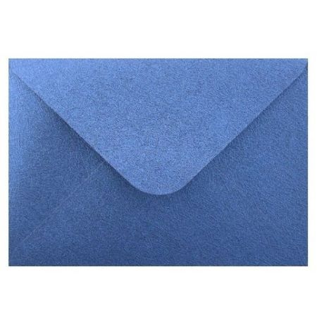 Obálka C6 11,2x15,8 cm metalická s ražbou, tmavě modrá