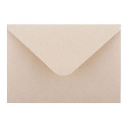 Obálka C6 11,4x16,2cm přírodní světle béžová 