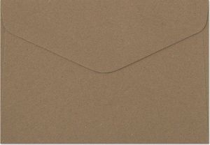 Obálka C6 11,4x16,2cm přírodní hnědá
