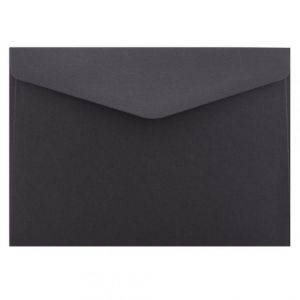 Obálka C5 16,2x22,9cm metalická černá