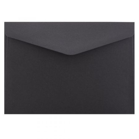 Obálka C5 16,2x22,9cm metalická černá