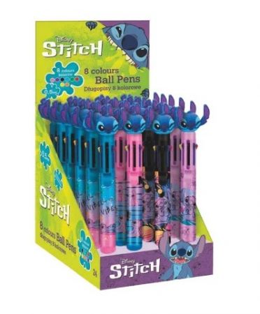 8 barevné kuličkové pero Stitch