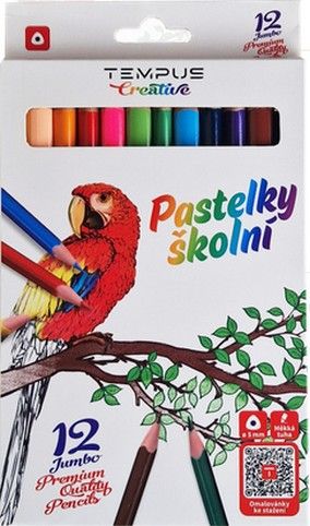 Pastelky Tempus 1312 trojhranné jumbo 12 KK