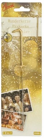 Prskavka číslo 0 - 1 ks, doba hoření 30s (17 cm) 