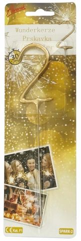 Prskavka číslo 2 - 1 ks, doba hoření 30s (17 cm) 