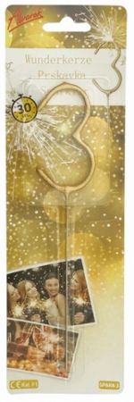 Prskavka číslo 3 - 1 ks, doba hoření 30s (17 cm)