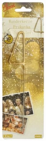 Prskavka číslo 4 - 1 ks, doba hoření 30s (17 cm)