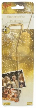 Prskavka číslo 7 - 1 ks, doba hoření 30s (17 cm) 