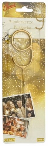 Prskavka číslo 9 - 1 ks, doba hoření 30s (17 cm)