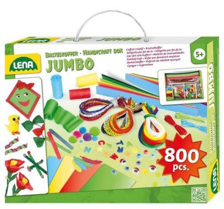 LENA Kufřík pro malé kutily, Jumbo 800ks