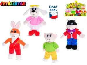 Čtyřlístek plyšové postavičky 16cm stojící 4druhy 0m+