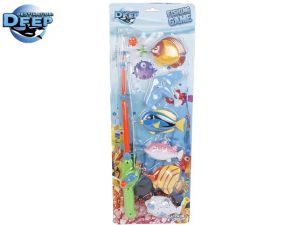 Destination Deep rybář - hra magnetická s udičkou 47cm na kartě