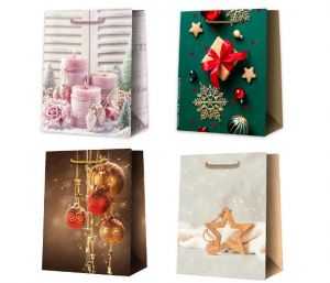 Taška vánoční 26,5 x 32,5 x 13,5cm 02311 mix