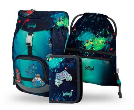BAAGL SET 3 AIRY Chill: batoh, penál, sáček