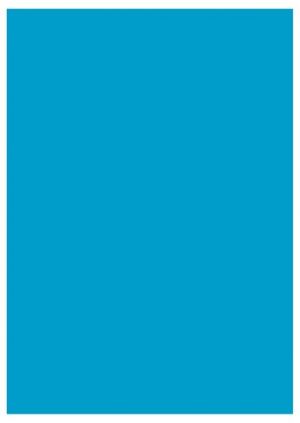 Barevný karton A4, 160 g, modrý, č. 8537