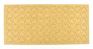 Papírový výřez, srdce, 156 ks